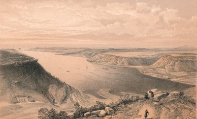 सेवस्तोपोल के हार्बर का उत्तरी भाग, हार्बर के ऊपर से, 1856 द्वारा डब्ल्यू ट्रस्क