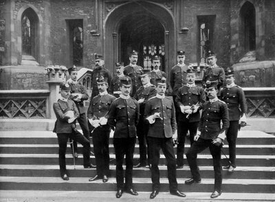 1895 1896 के टॉवर ऑफ लंदन में 1 सफ़ोक रेजिमेंट के अधिकारी। द्वारा WW राउच