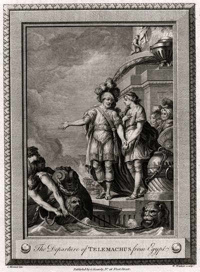 मिस्र से टेलीमेकस का प्रस्थान, 1775 द्वारा डब्ल्यू। वाकर