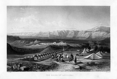 लॉडिसिया के खंडहर, 1887। द्वारा डब्ल्यू। वालिस