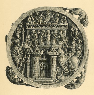 आइवरी मिरर केस द स्टॉर्मिंग ऑफ द कैसल ऑफ लव, प्रारंभिक 14 वीं शताब्दी, 1881। द्वारा डब्ल्यू। समझदार