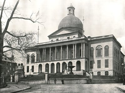 मैसाचुसेट्स स्टेट हाउस, बोस्टन, 1895। द्वारा डब्ल्यू एंड एस लिमिटेड