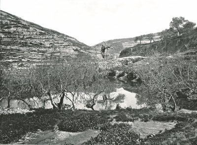 पूल ऑफ़ सिलोआम, यरुशलम, फिलिस्तीन, 1895। द्वारा डब्ल्यू एंड एस लिमिटेड