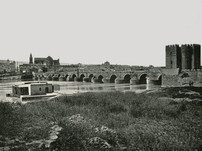 रोमन पुल, कॉर्डोबा, स्पेन, 1895। द्वारा डब्ल्यू एंड एस लिमिटेड