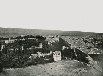 शहर और अल्हमबरा, ग्रेनेडा, स्पेन, 1895। द्वारा डब्ल्यू एंड एस लिमिटेड