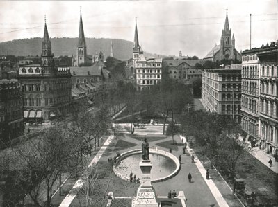 विक्टोरिया स्क्वायर, मॉन्ट्रियल, कनाडा, 1895। द्वारा डब्ल्यू एंड एस लिमिटेड