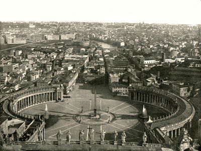सेंट पीटर्स, रोम, इटली के गुंबद से देखें, 1895। द्वारा डब्ल्यू एंड एस लिमिटेड