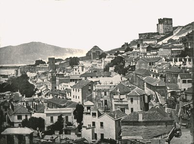 शहर का दृश्य, जिब्राल्टर, 1895। द्वारा डब्ल्यू एंड एस लिमिटेड