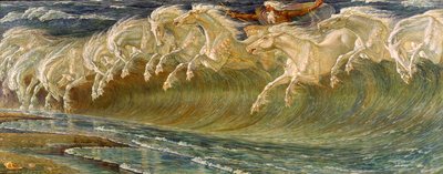 नेपच्यून के घोड़े, 1892 द्वारा Walter Crane