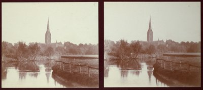 सैलिसबरी कैथेड्रल, सैलिसबरी, विल्टशायर, विल्टशायर, 1913। द्वारा वाल्टर एडवर्ड ज़ेटमायरी