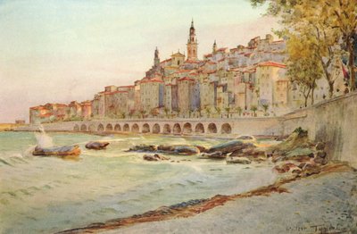 गरवन से मेंटोन, c1910, 1912 द्वारा वाल्टर फ्रेडरिक रूफ टाइंडेल