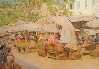 द मार्केट एट नीस, c1910, 1912 द्वारा वाल्टर फ्रेडरिक रूफ टाइंडेल