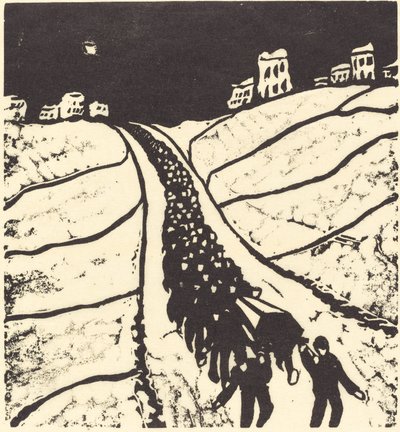 दफन दफन, 1916। द्वारा वाल्टर ग्रैमैट