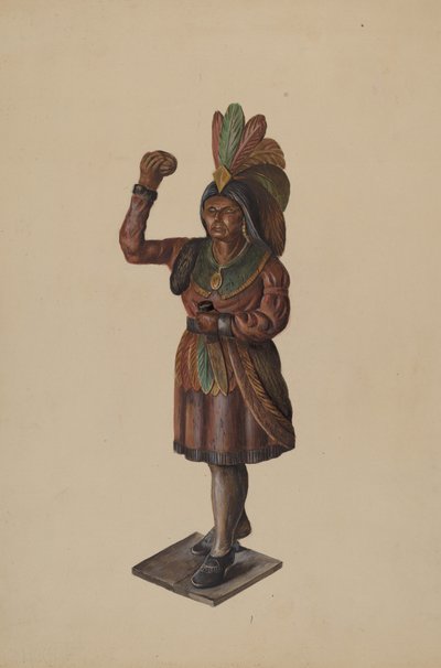 सिगार स्टोर इंडियन, सी. 1936. द्वारा वाल्टर होचस्ट्रैसर