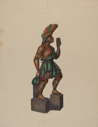 सिगार स्टोर इंडियन, सी. 1936. द्वारा वाल्टर होचस्ट्रैसर