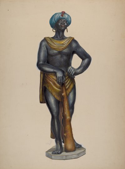 न्युबियन स्लेव फिगर, सी. 1937. द्वारा वाल्टर होचस्ट्रैसर