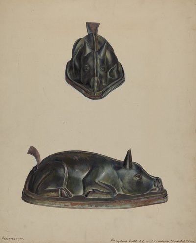 पा. जर्मन केक मोल्ड, 19351942। द्वारा वाल्टर होचस्ट्रैसर