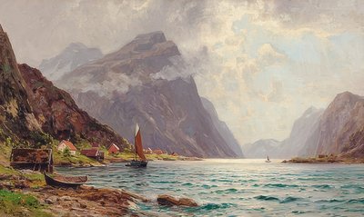 Fjordlandschaft द्वारा वाल्टर मोरस