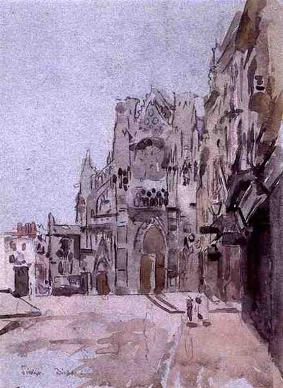 Dieppe (कागज पर पानी के रंग का) द्वारा वाल्टर रिचर्ड सिकर्ट