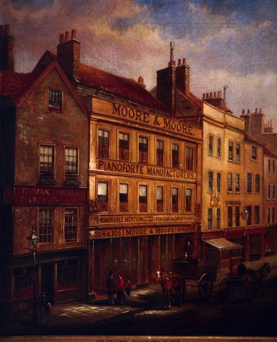 बिशप्सगेट, लंदन, 1871, 1872 में द्वारा वाल्टर पहेली