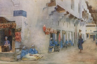 शरिया-अल-केराबीह, या स्ट्रीट ऑफ द वॉटर कैरियर, काहिरा द्वारा वाल्टर स्पेंसर स्टैनहोप टायरविट