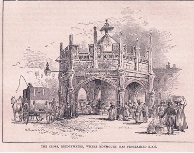 द क्रॉस, ब्रिजवाटर, जहां मोनमाउथ को राजा ई। 1685 घोषित किया गया था द्वारा वाल्टर स्टेनली पेजेट
