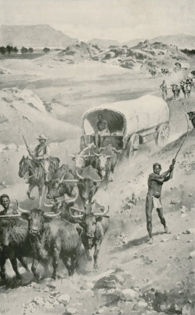 1835-36 में नेट के लिए द ग्रेट बोअर ट्रेक द्वारा वाल्टर स्टेनली पेजेट