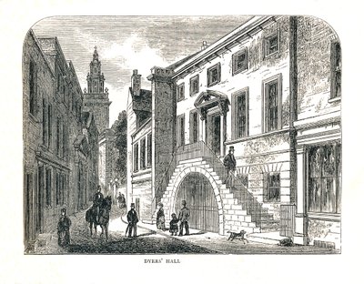 डायर्स हॉल, कॉलेज स्ट्रीट, 1857 के पुनर्निर्माण के रूप में द्वारा वाल्टर थॉर्नबरी