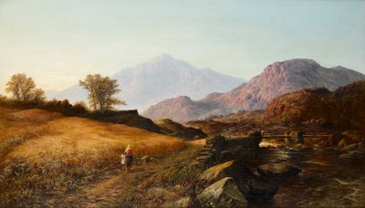 रिवर लेदर, उत्तरी वेल्स, 1874 द्वारा फसल का समय द्वारा वाल्टर विलियम्स