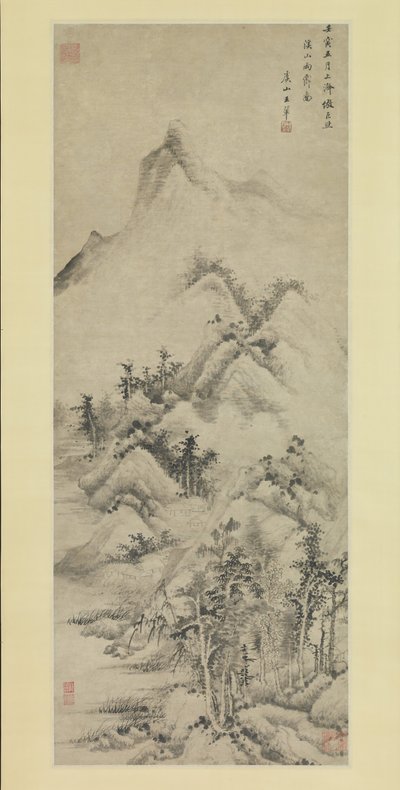 नदियों और पहाड़ों पर वर्षा के बाद समाशोधन, 1662 दिनांकित। द्वारा वांग हुई