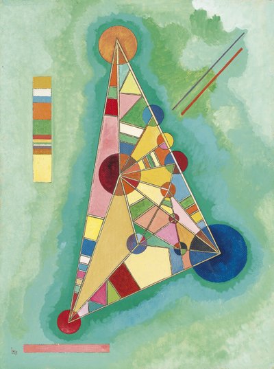 त्रिकोण में रंगीन द्वारा Wassily Kandinsky