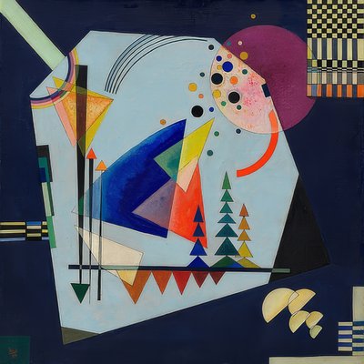 तीन ध्वनियाँ। 1926 द्वारा Wassily Kandinsky