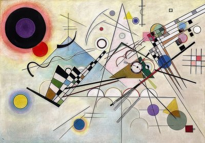 रचना 19 वीं १ ९ २३ द्वारा Wassily Kandinsky