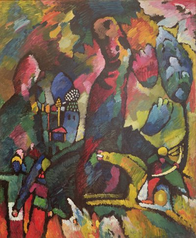 एक आर्चर के साथ चित्र, 1909 द्वारा Wassily Kandinsky