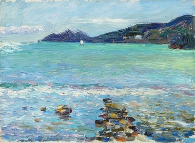 रापालो, पोर्टोफिनो का दृश्य। 1906 के आसपास द्वारा Wassily Kandinsky