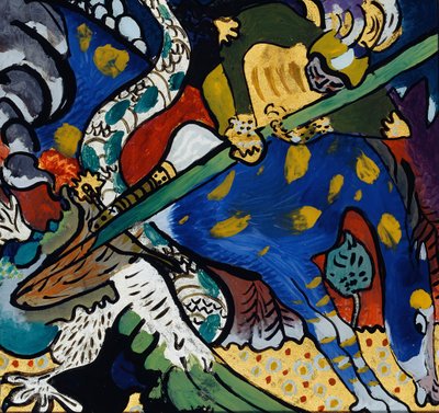 सेंट जॉर्ज I, 1911। द्वारा Wassily Kandinsky