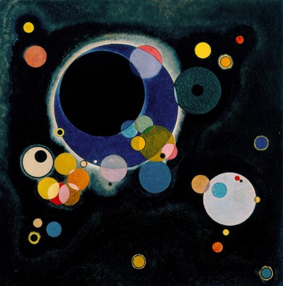 कई सर्किल, 1926 द्वारा Wassily Kandinsky