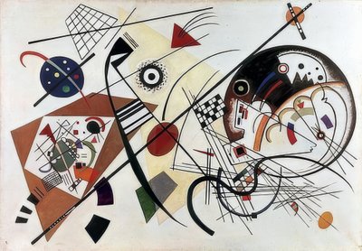 सतत रेखा। लगभग 1922-1944 द्वारा Wassily Kandinsky