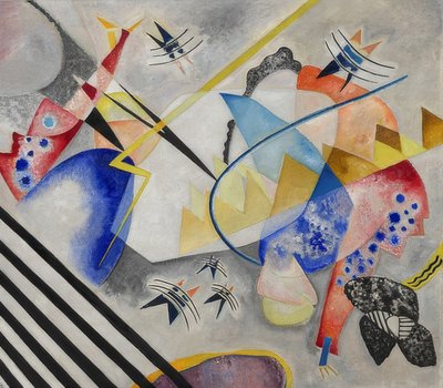 सफेद केंद्र। 1921 द्वारा Wassily Kandinsky