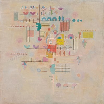 Zarter Aufstieg (ग्रेसफुल एसेंट)। 1934 द्वारा Wassily Kandinsky