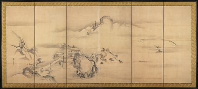 जिओ और जियांग नदियों के आठ दृश्य, 1700s। द्वारा वतनबे शिको