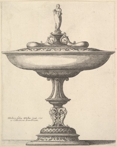 सजावटी स्टेम के साथ एक विस्तृत कप, 1646। द्वारा Wenceslaus Hollar