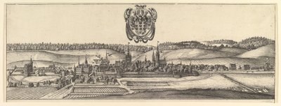 Ansbach और कोबर्ग, एक दो दृश्य देखें a & b।, 1625-77। द्वारा Wenceslaus Hollar