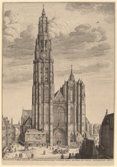 एंटवर्प कैथेड्रल द्वारा Wenceslaus Hollar