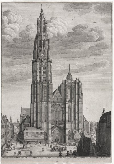 एंटवर्प कैथेड्रल द्वारा Wenceslaus Hollar