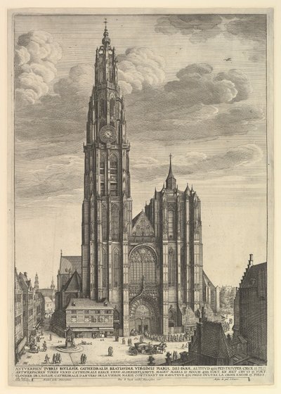 एंटवर्प कैथेड्रल Prospectvs Tvrris कैथेड्रल, 1625-1677। द्वारा Wenceslaus Hollar