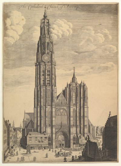 एंटवर्प कैथेड्रल Prospectvs Tvrris कैथेड्रल, 1649। द्वारा Wenceslaus Hollar