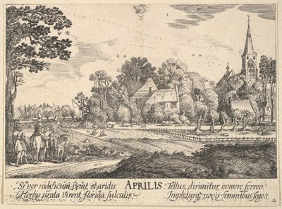 अप्रैल, 1628-29। द्वारा Wenceslaus Hollar