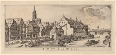 शरद ऋतु: शराब बाज़ार द्वारा Wenceslaus Hollar