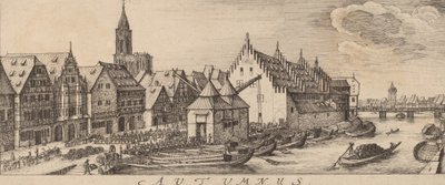 शरद ऋतु: द वाइन मार्केट, सी। 16281629. द्वारा Wenceslaus Hollar